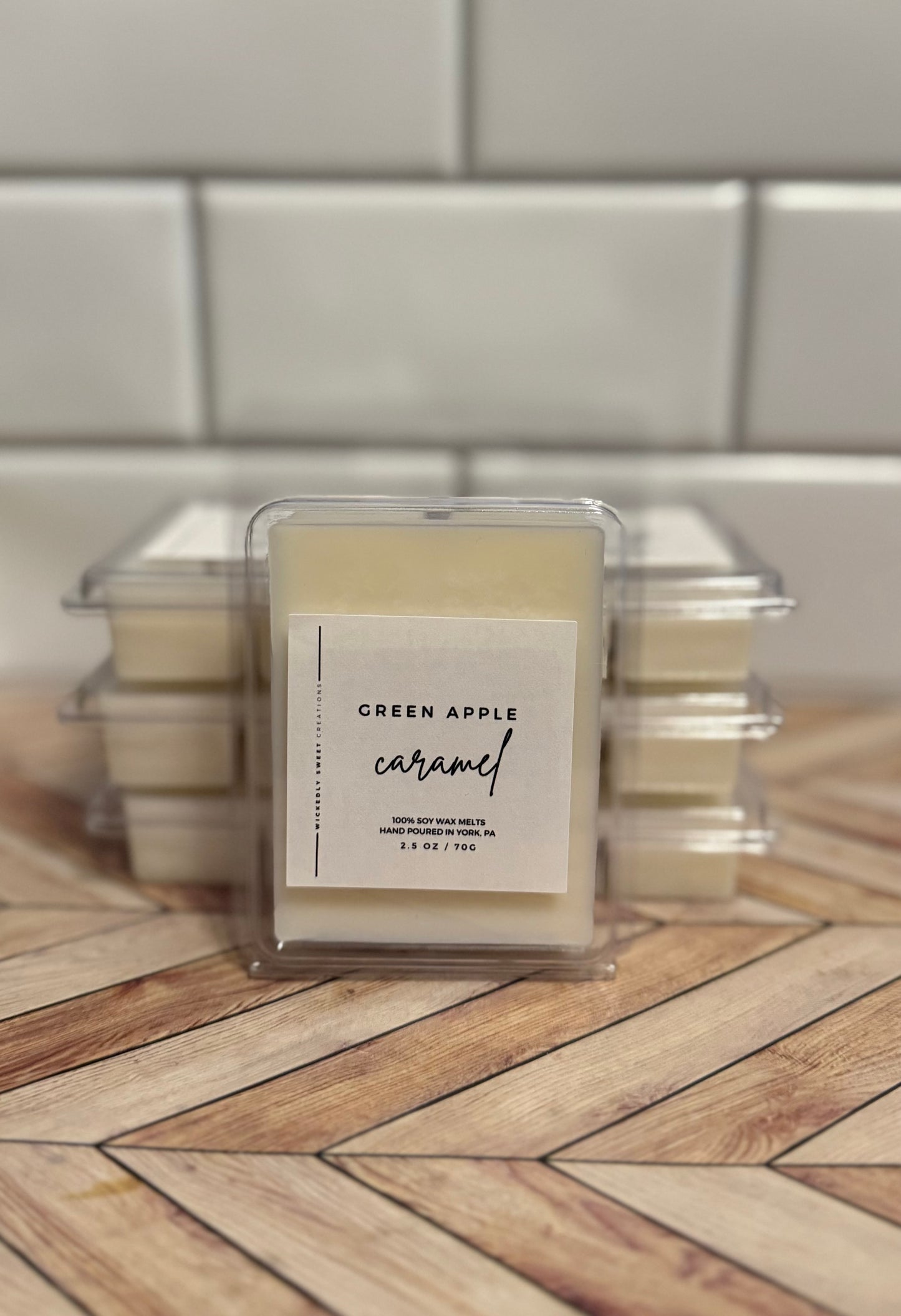 Green Apple Caramel Wax Melts