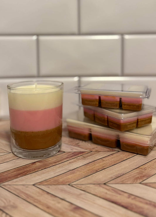 Ice Cream Sandwich Neapolitan Candle