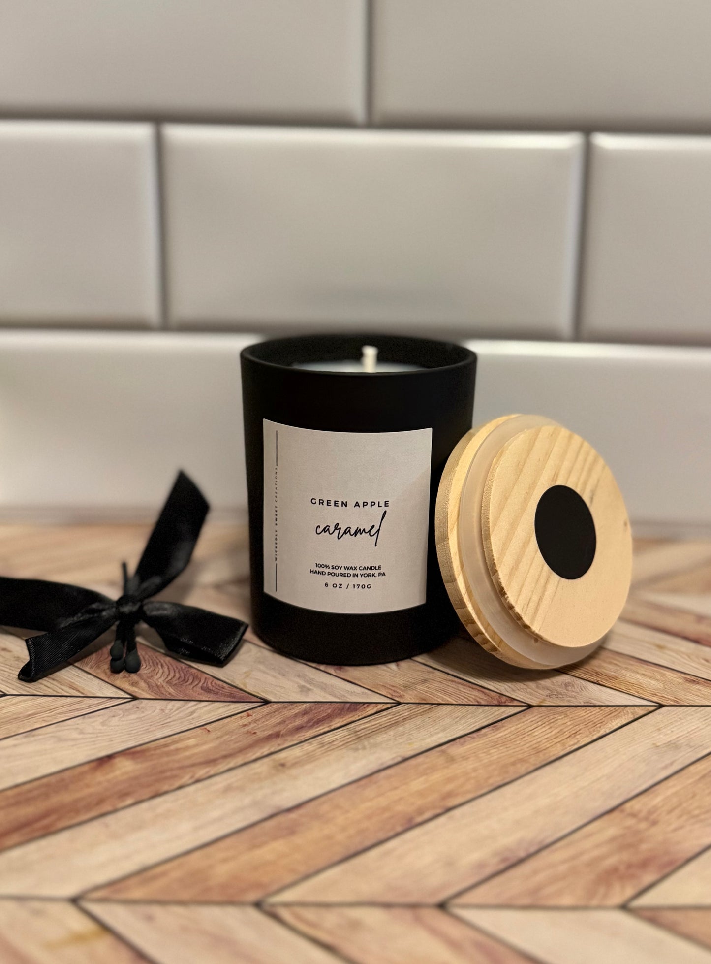 Green Apple Caramel Candle