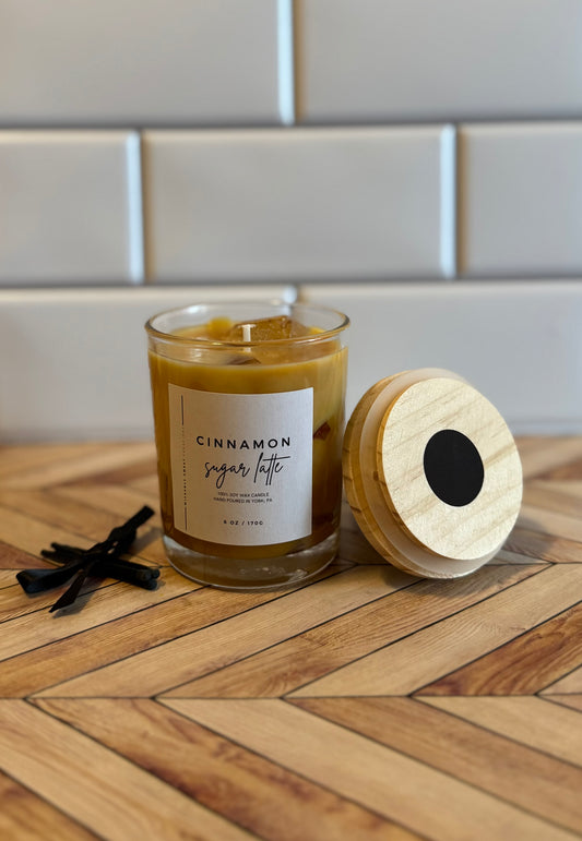 Cinnamon Sugar Iced Latte Candle