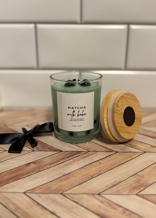 Matcha Milk Boba Candle