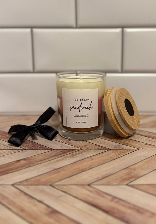 Ice Cream Sandwich Candle